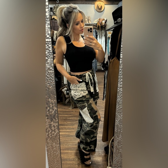 POL Camouflage Patchwork Joggers - Picture 3 of 12